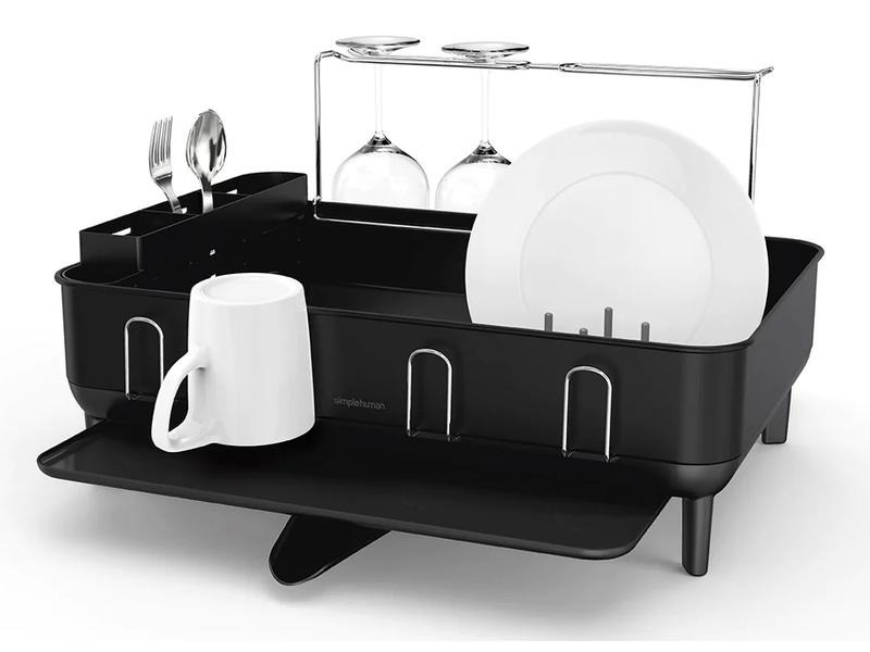 Simplehuman Abtropfgestell Schwarz matt