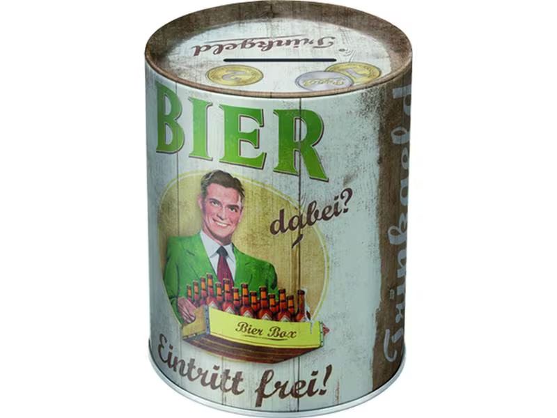 Nostalgic Art Spardose Bierkasse Person