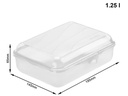 Rotho Lunchbox Fun 1250 ml, Transparent