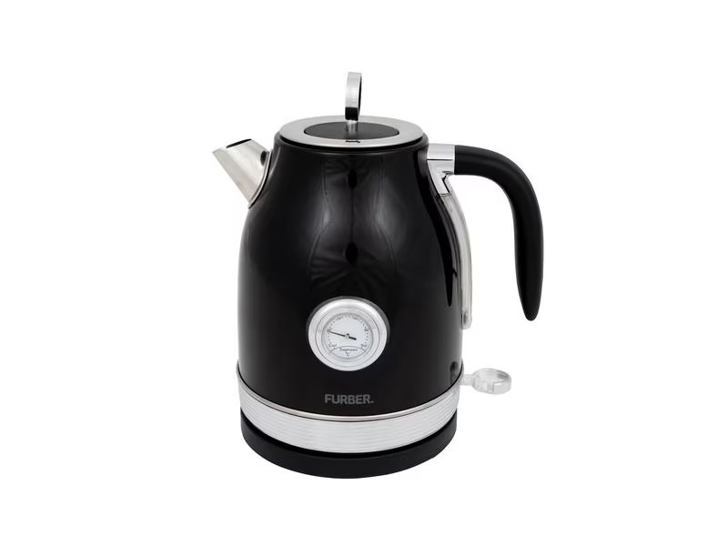 FURBER Wasserkocher 1.7 l, Schwarz glanz