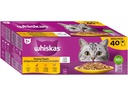 Whiskas Nassfutter 1+, Geflügel Auswahl in Gelee, 40 x 85 g