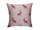Hubatka Kissenbezug Steinbock 45 x  45 cm, Rot