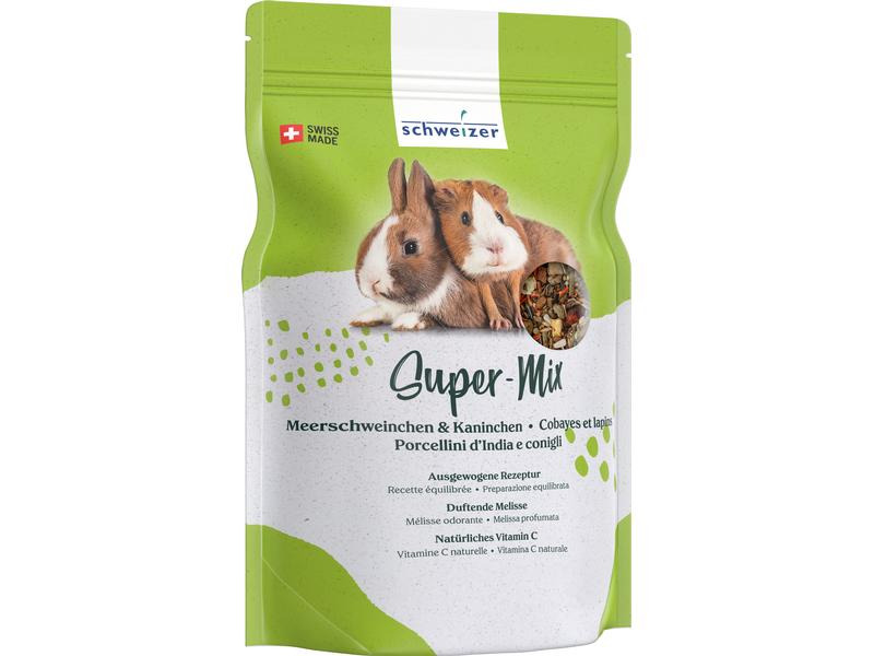 Eric Schweizer Hauptfutter Super-Mix für Kaninchen &amp; Meerschweinchen, 900 g