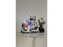 Konstsmide LED-Figur Skipiste mit Musik, 28 cm, Mehrfarbig