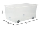 Rotho Aufbewahrungsbox 3 Stück, Schwarz/Transparent