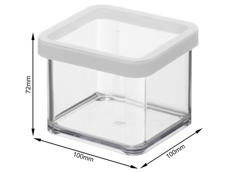 Rotho Vorratsdose Loft 5 Stück, 5.25 l, Transparent/Weiss