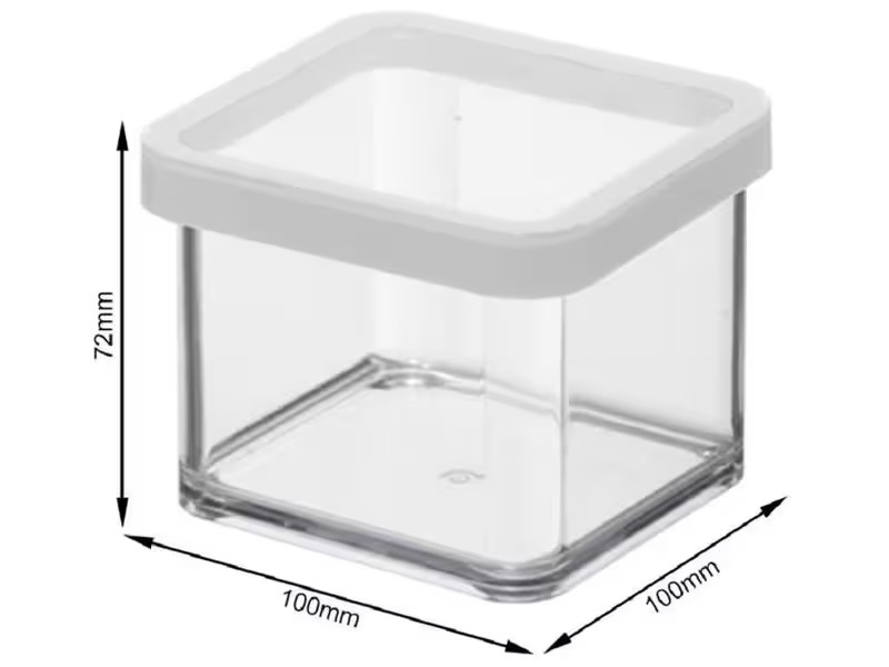 Rotho Vorratsdose Loft 5 Stück, 6.1 l, Transparent/Weiss