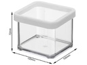 Rotho Vorratsdose Loft 5 Stück, 6.1 l, Transparent/Weiss