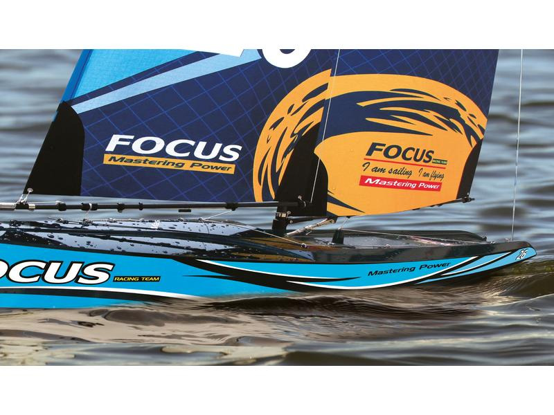 Amewi Segel-Yacht Focus III Racing 1000 mm, Blau, RTR