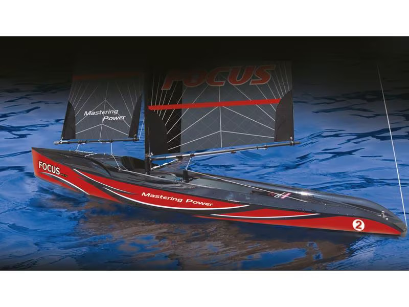 Amewi Segel-Yacht Focus III Racing 1000 mm, Rot, RTR