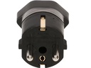 Max Hauri Reiseadapter Schuko – T23, Schwarz