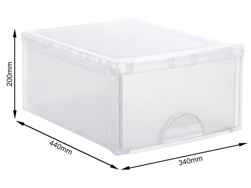 Rotho Schubladenbox 2 Stück, Transparent