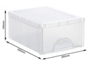 Rotho Schubladenbox 3 Stück, Transparent