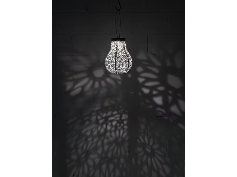 COCON Lampion LED Solar 3er-Set, Blau
