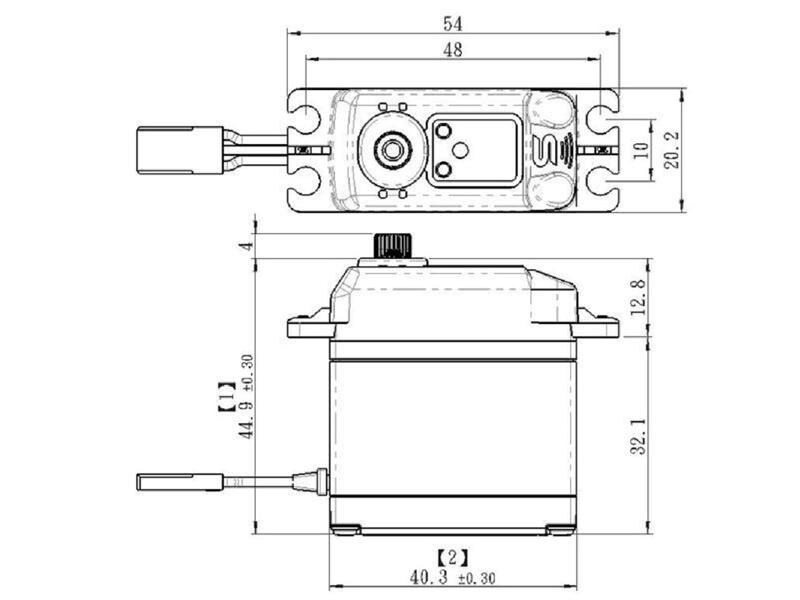 Savöx Standard Servo SB-2230SG+ 55 kg, Digital HV