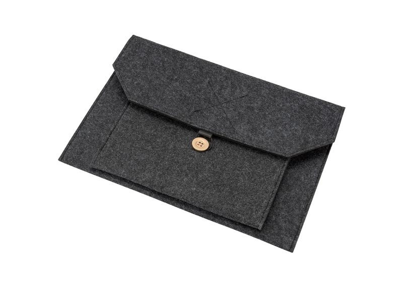 4smarts Notebooktasche Felty+ FoldStand ErgoFix 13  Dunkelgrau