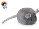 Nobby Katzen-Spielzeug Maus mit Stimme, 15 cm, Grau