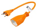 FURBER.power Verlängerungskabel T13-T12 0.2 m Orange