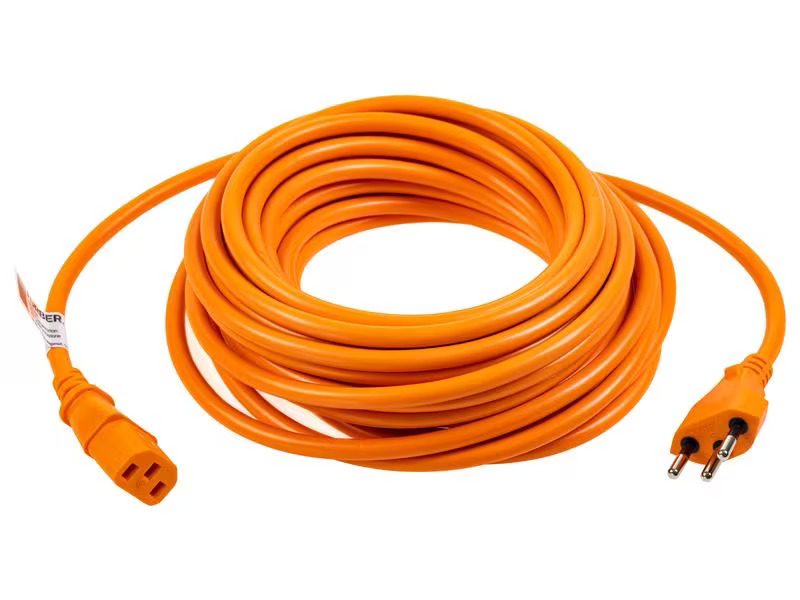 FURBER.power Netzkabel C13-T12 5.0 m Orange