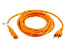 FURBER.power Netzkabel C13-T12 3.0 m Orange