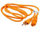 FURBER.power Netzkabel C13-T12 1.8 m Orange
