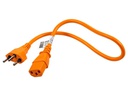FURBER.power Netzkabel C13-T12 0.5 m Orange