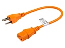 FURBER.power Netzkabel C13-T12 0.2 m Orange