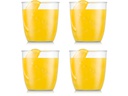 Bodum Outdoor-Becher Kvadrant 350 ml, Transparent, 4 Stück