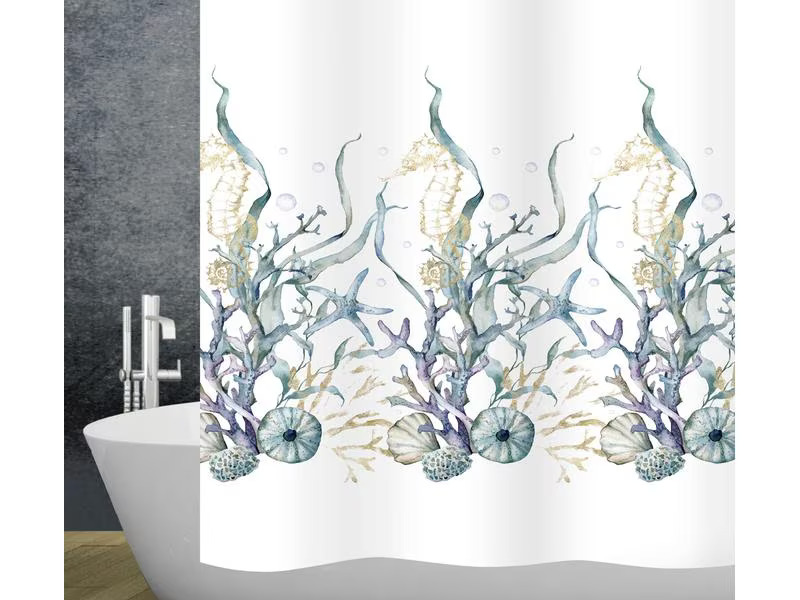 Diaqua Duschvorhang Marina 180 x 200 cm, Mehrfarbig