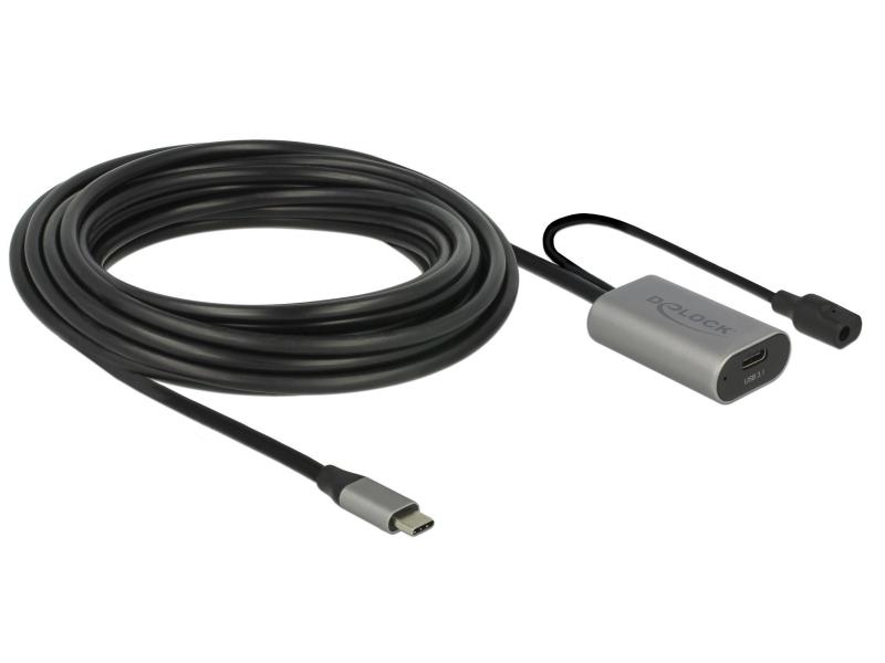 Delock USB 3.0-Verlängerungskabel C - C aktiv verstärkt, 5m