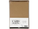 Creativ Company Blankokarte und Couvert 10.5 x 15 cm, 50 Stück, Braun