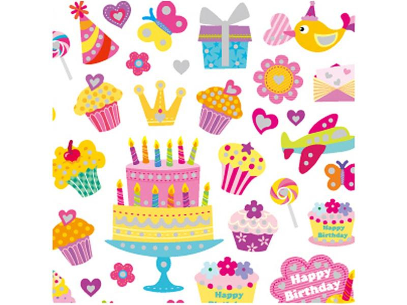 Creativ Company Motivsticker Geburtstag 1 Blatt