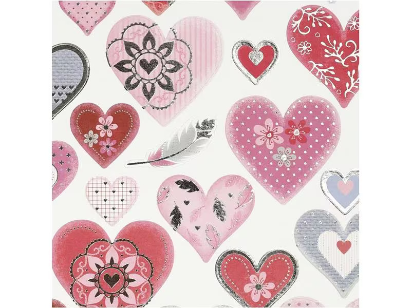 Creativ Company Motivsticker Herzen 1 Blatt