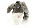 SwissPet Hunde-Spielzeug Esel George, 45 cm, Grau/Weiss