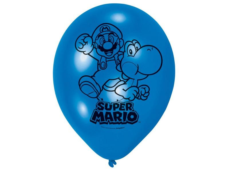 Amscan Luftballon Super Mario 6 Stück, Latex