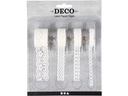 Creativ Company Deko-Klebeband Weiss, 4 Rollen
