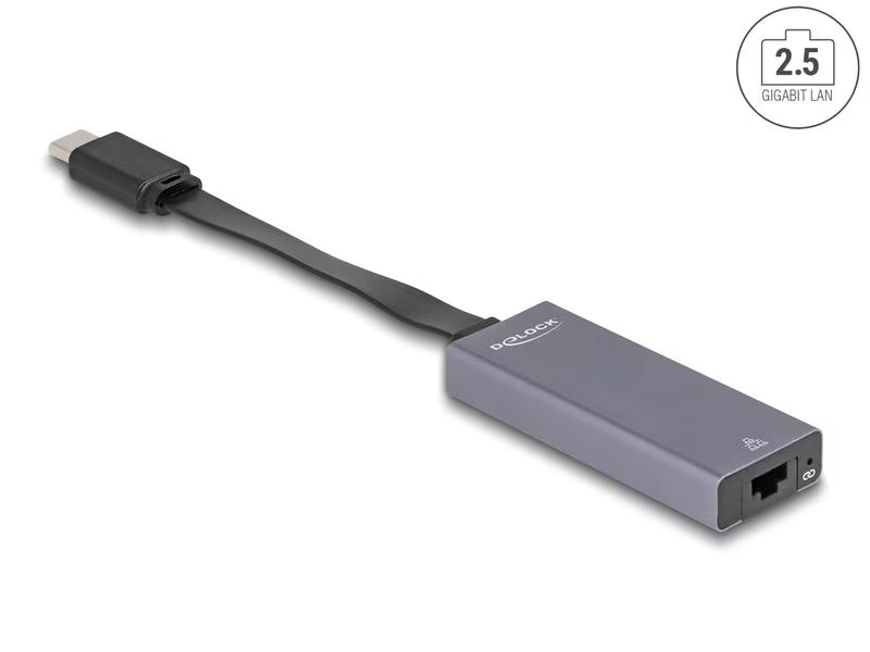 Delock Netzwerk-Adapter USB Typ-C - RJ45, 2.5 Gbps