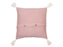 Jean&amp;Len Kissenbezug mit Quasten 45 cm x  45 cm, Rosa