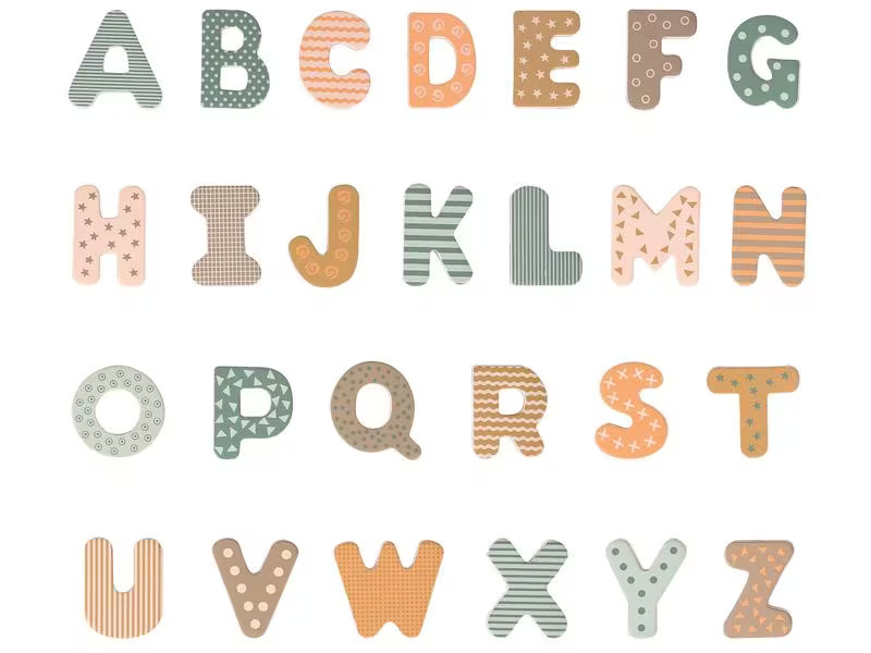 Spielba Holzspielwaren Buchstaben magnetisch 60 Stk.