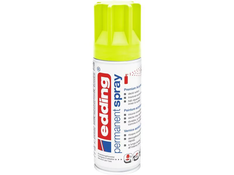 edding Acrylspray  5200 200 ml, Neongelb matt