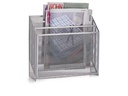 Zeller Present Zeitungsständer News Rack 32 x 9 x 29.5 cm, Silber