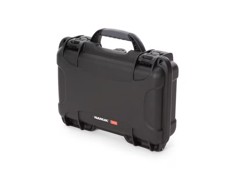 Nanuk Kunststoffkoffer 909 (291 x 178 x 93) WS schwarz Schwarz