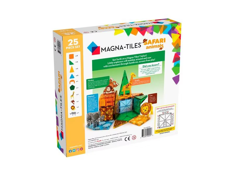 Magna-Tiles Magna-Tiles Safari-Tiere Set 25-teilig