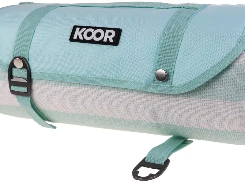 KOOR Picknickdecke Stripes mint 200 x 300 cm