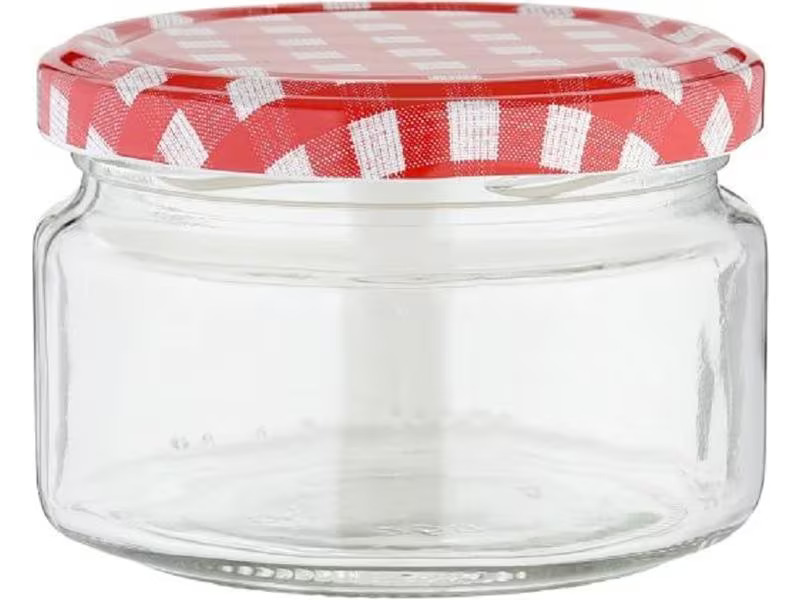Axentia Einmachglas Karo 250 ml, 6 Stück