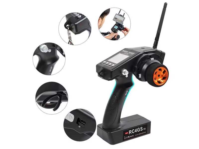 RadioLink Fernsteuerung RC4GS V3 2.4 GHz, 5 Kanal, mit Empfänger