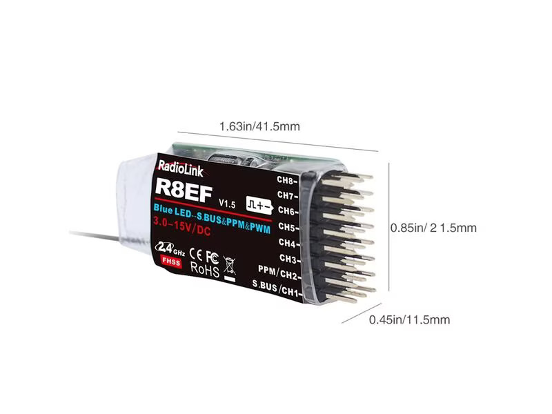 RadioLink Empfänger R8EF 8-Kanal