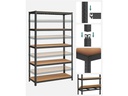 Songmics Regal 5 Ablagen Schwarz
