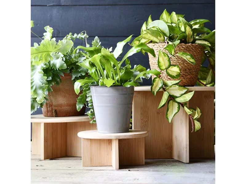 Esschert Design Pflanzenständer L Ø 25 cm, Nature