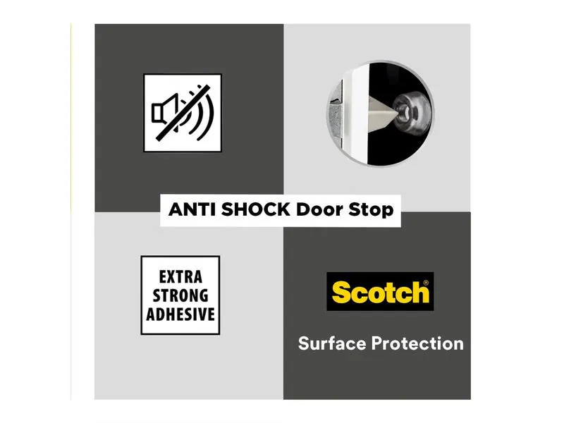 3M Schutzpuffer Anti Shock, 21 x 21 mm, Transparent, 6er Pack